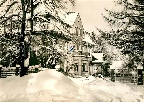 AK / Ansichtskarte Benneckenstein_Harz MDI Ferienheim Wilhelm Bahnik im Winter Benneckenstein_Harz