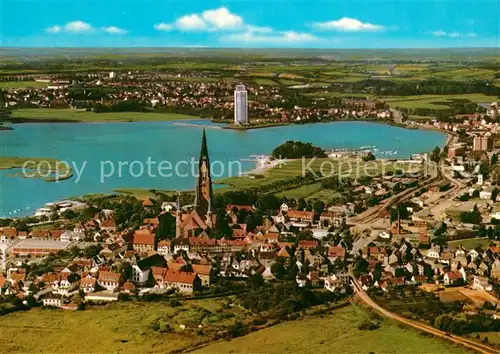 AK / Ansichtskarte Schleswig_Schlei Fliegeraufnahme Schleswig_Schlei