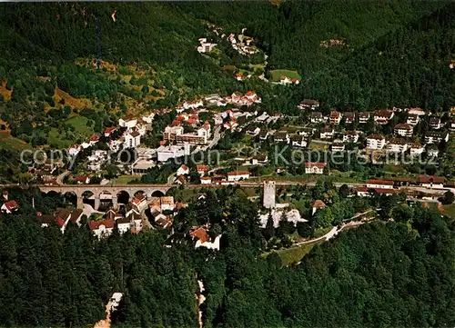 AK / Ansichtskarte Hornberg_Schwarzwald Fliegeraufnahme Hornberg Schwarzwald