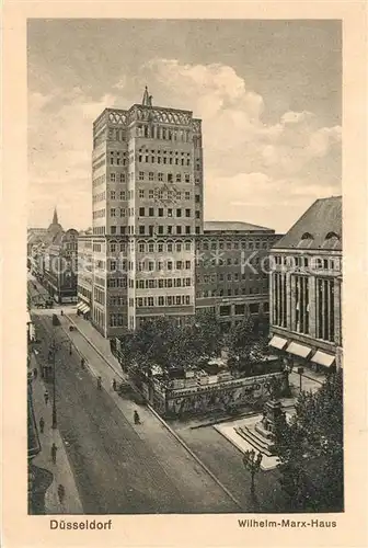 AK / Ansichtskarte Duesseldorf Wilhelm Marx Haus Duesseldorf