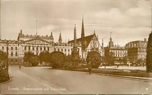 AK / Ansichtskarte Leipzig Augustusplatz Universitaet Leipzig