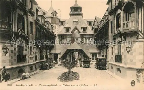 AK / Ansichtskarte Deauville Normandy Hotel Rue de l Ecluse Deauville