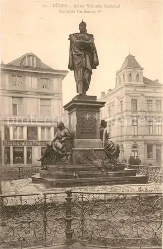 AK / Ansichtskarte Dueren_Rheinland Kaiser Wilhelm Denkmal Dueren_Rheinland