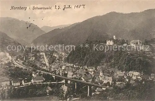 AK / Ansichtskarte Hornberg_Schwarzwald Panorama Hornberg Schwarzwald