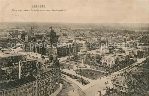 AK / Ansichtskarte Leipzig Blick vom neuen Rathaus zum Reichsgericht Leipzig