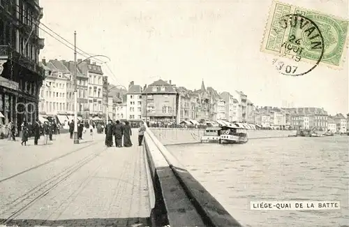 AK / Ansichtskarte Liege_Luettich Liege Quai de la Batte Liege Luettich