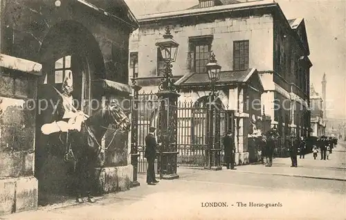 AK / Ansichtskarte London The Horse guards London