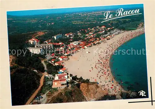 AK / Ansichtskarte Argeles_Plage Vue sur la Plage et les Rochers du Racou Argeles_Plage