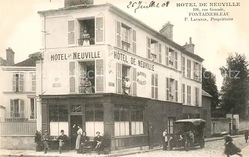 AK / Ansichtskarte Fontainebleau_Seine_et_Marne Hotel de Neuville Fontainebleau_Seine