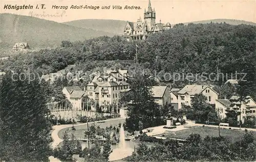 AK / Ansichtskarte Koenigstein_Taunus Herzog Adolf Anlage Villa Andrea Koenigstein_Taunus