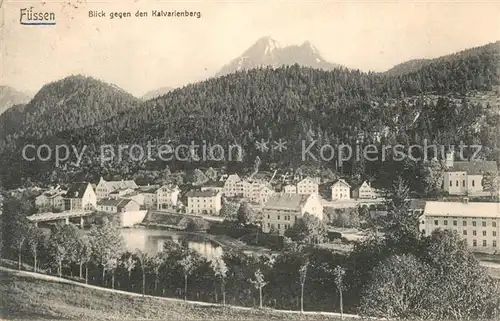 AK / Ansichtskarte Fuessen_Allgaeu Kalvarienberg Panorama Fuessen Allgaeu