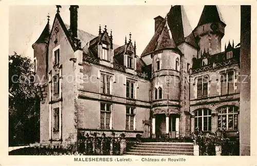 AK / Ansichtskarte Malesherbes Chateau de Rouville Schloss Malesherbes