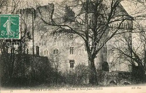 AK / Ansichtskarte Nogent le Rotrou Chateau de Saint Jean Schloss Nogent le Rotrou