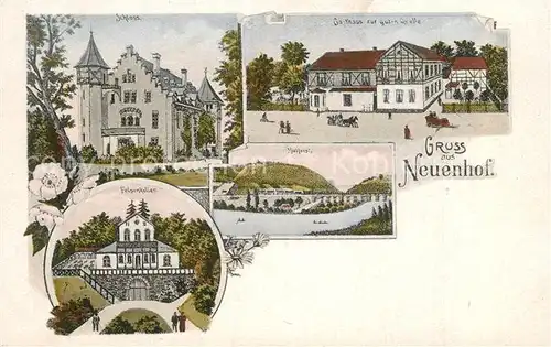 AK / Ansichtskarte Neuenhof_Eisenach_Thueringen Schloss Gasthaus zur guten Quelle Felsenkeller Kielforst Neuenhof_Eisenach