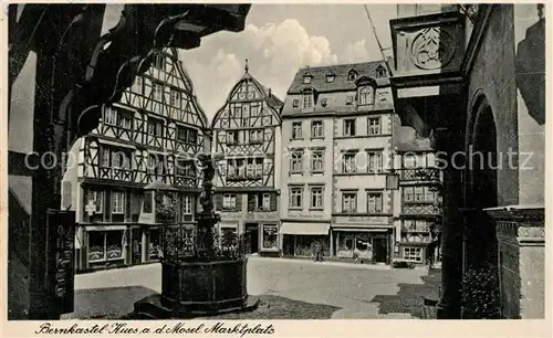 AK / Ansichtskarte Bernkastel Kues Marktplatz Bernkastel Kues