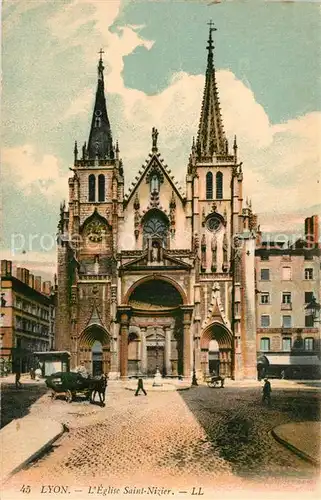 AK / Ansichtskarte Lyon_France Eglise Saint Nizier Lyon France