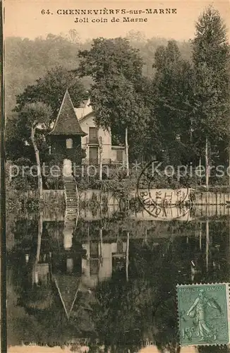 AK / Ansichtskarte Chennevieres sur Marne Joli coin de Marne Chennevieres sur Marne