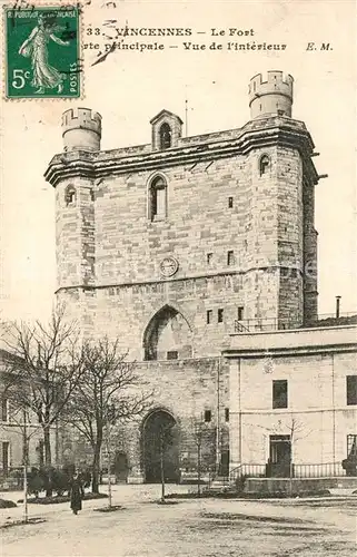 AK / Ansichtskarte Vincennes Le Fort Porte principale Vue de l interieur Vincennes