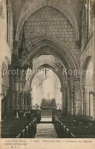 AK / Ansichtskarte Veulettes sur Mer Interieur de l Eglise Veulettes sur Mer