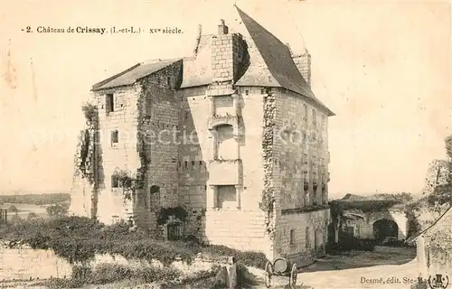 AK / Ansichtskarte Crissay sur Manse Chateau XVe siecle Schloss Crissay sur Manse