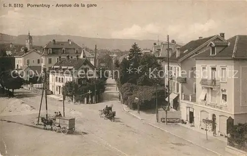 AK / Ansichtskarte Porrentruy Avenue de la gare Porrentruy