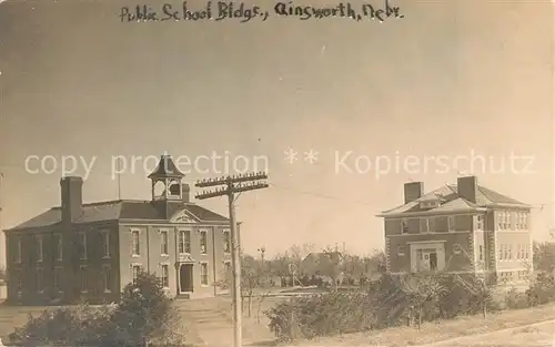 AK / Ansichtskarte Ainsworth_Nebraska Public School Buildings Ainsworth Nebraska