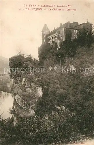 AK / Ansichtskarte Bruniquel Chateau de l Aveyron Schloss Bruniquel