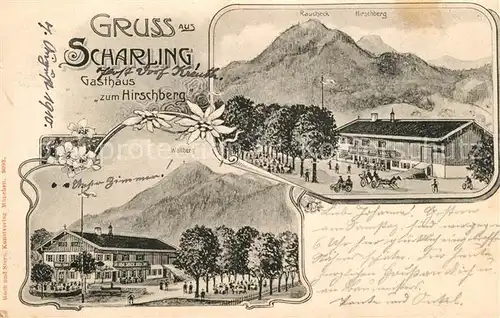 AK / Ansichtskarte Scharling_Kreuth Gasthaus zum Hirschberg Scharling Kreuth