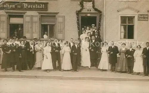 AK / Ansichtskarte Furtwangen Hochzeitsgesellschaft Furtwangen