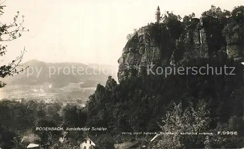 AK / Ansichtskarte Bodenbach Tetschen_Boehmen Schlafender Schaefer Bodenbach Tetschen Boehmen