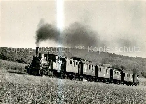 AK / Ansichtskarte Kandern Eurovapor Dampfzug mit hist Personenwagen Kandern