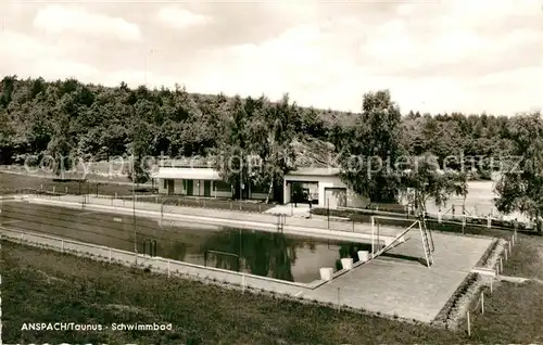 AK / Ansichtskarte Anspach Schwimmbad  Anspach