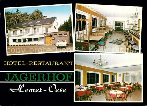 AK / Ansichtskarte Oese_Hemer Hotel Restaurant J?gerhof Oese_Hemer