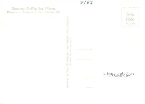 AK / Ansichtskarte Bad_Wiessee G?stehaus Pfeiffer Hirschberg Bad_Wiessee