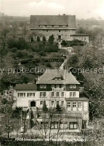 AK / Ansichtskarte Bielatal Erholungsheim Bielatal