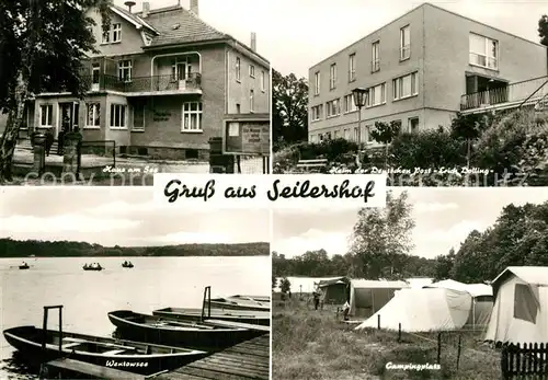 AK / Ansichtskarte Seilershof Haus am See Heim der Deutschen Post Erich Dolling Campingplatz Seilershof