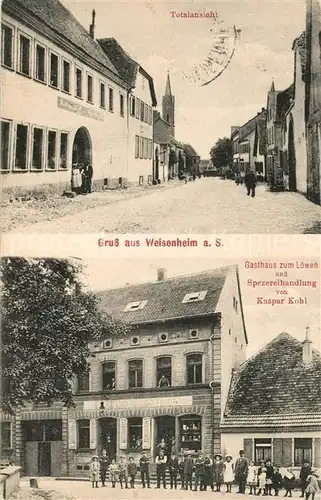 AK / Ansichtskarte Weisenheim_Sand Gasthaus zum L?wen  Weisenheim Sand