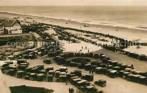 AK / Ansichtskarte Montevideo_Uruguay Autos am Strand Montevideo Uruguay