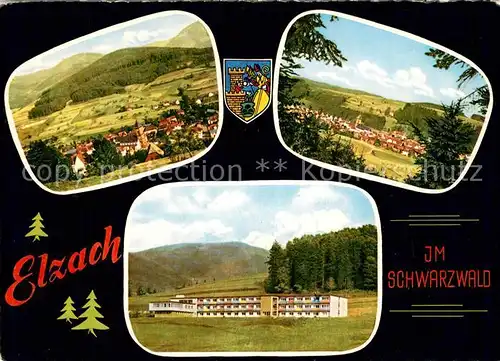 AK / Ansichtskarte Elzach Panorama Krankenhaus Elzach