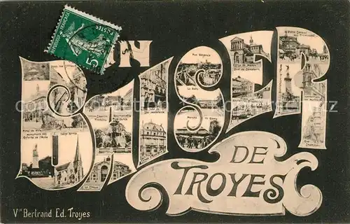 AK / Ansichtskarte Troyes_Aube Vue partielle Troyes Aube