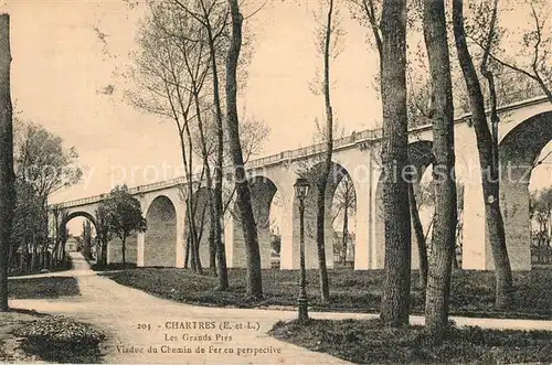 AK / Ansichtskarte Chartres_Eure_et_Loir Les Grands Pres Viaduc du Chemin de Fer ou perspective Chartres_Eure_et_Loir