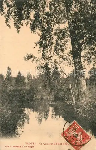 AK / Ansichtskarte Troyes_Aube Un Coin sur la Seine Troyes Aube