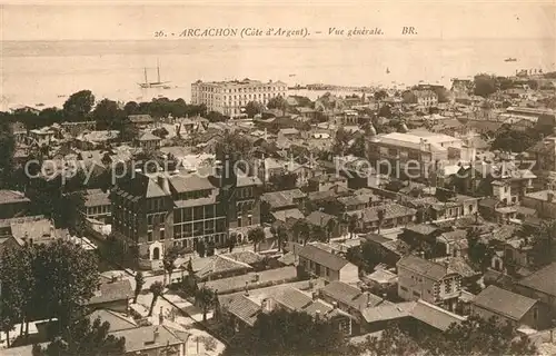 AK / Ansichtskarte Arcachon_Gironde Vue generale Arcachon Gironde