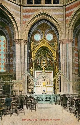 AK / Ansichtskarte Bonsecours_Belgien Interieur de l eglise Bonsecours Belgien