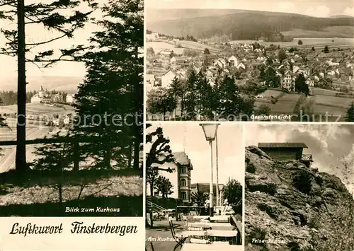 AK / Ansichtskarte Finsterbergen Blick zum Kurhaus Panorama Felsenkanzel Finsterbergen