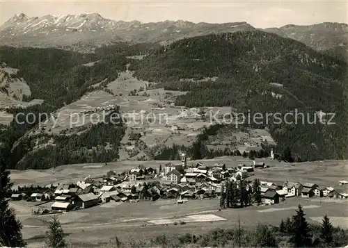 AK / Ansichtskarte Lantsch Panorama Blick gegen Stierva Lantsch