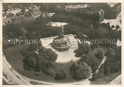 AK / Ansichtskarte Hamburg Fliegeraufnahme mit Bismarckdenkmal Hamburg