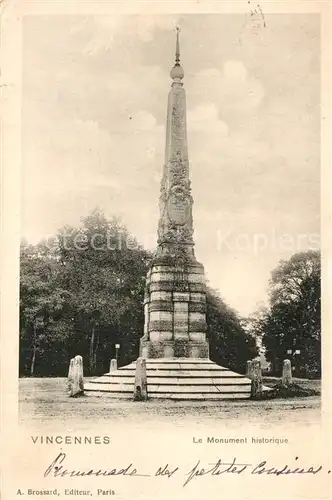 AK / Ansichtskarte Vincennes Monument historique Vincennes