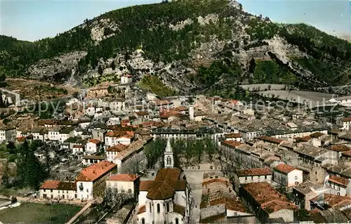 AK / Ansichtskarte Gonfaron en avion au dessus de la ville Eglise Place de la Victoire Gonfaron