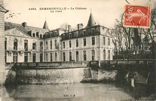 AK / Ansichtskarte Ermenonville Chateau Pont Ermenonville